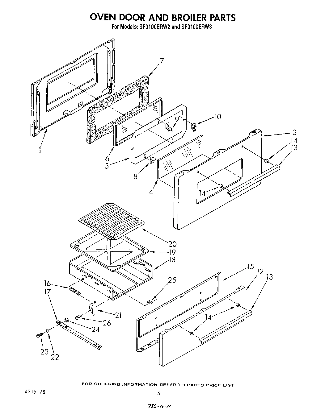 05 - OVEN DOOR AND BROILER