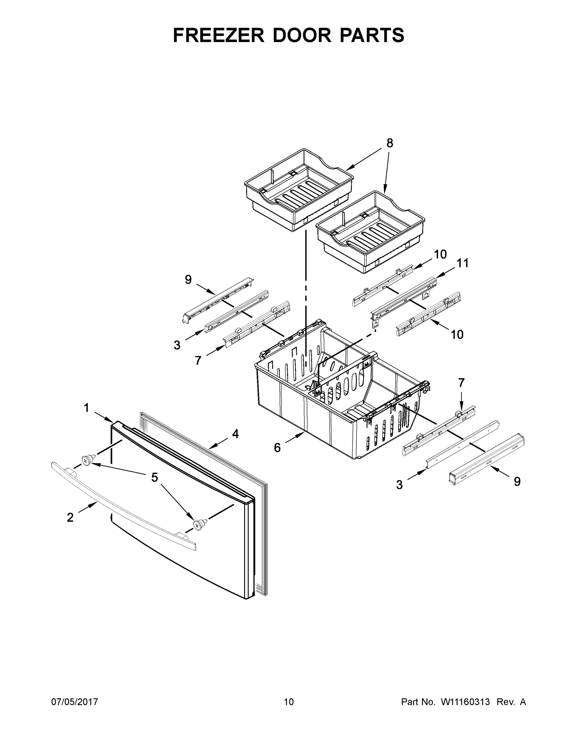 06 - FREEZER DOOR PARTS