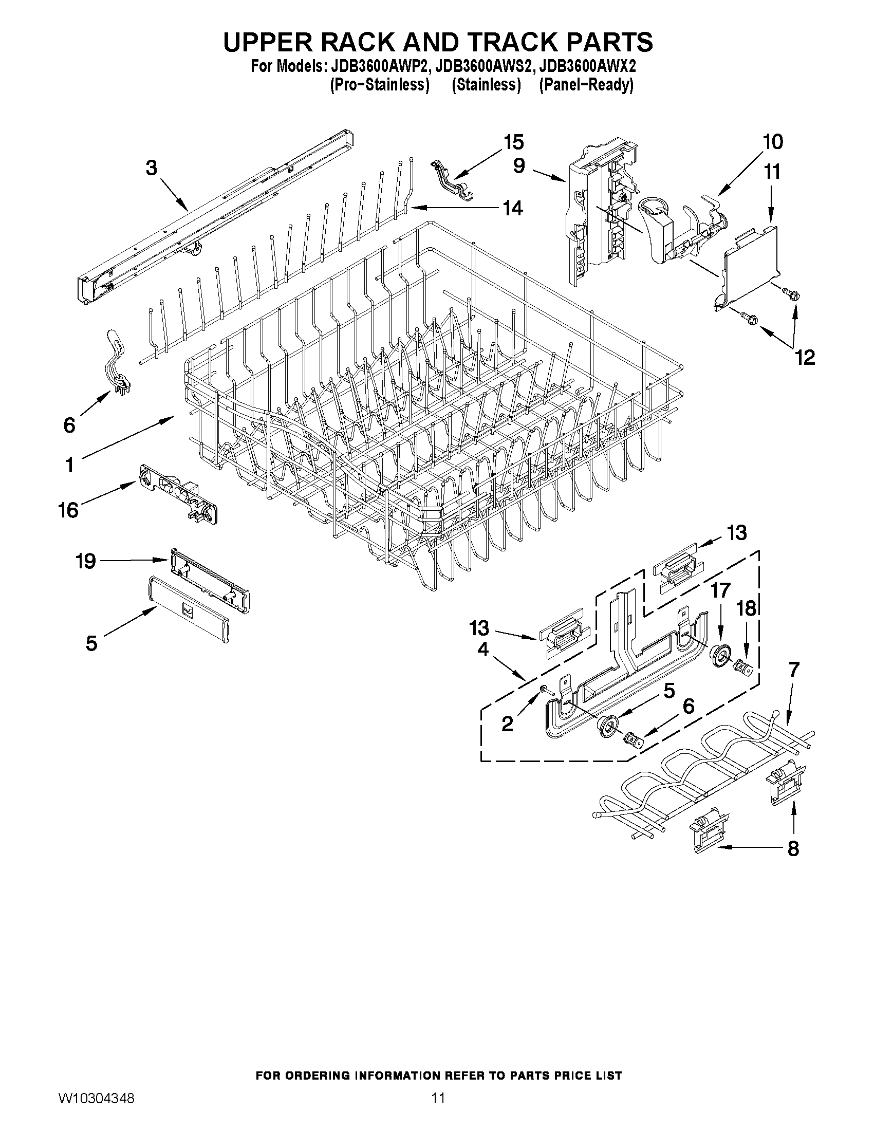09 - UPPER RACK AND TRACK PARTS