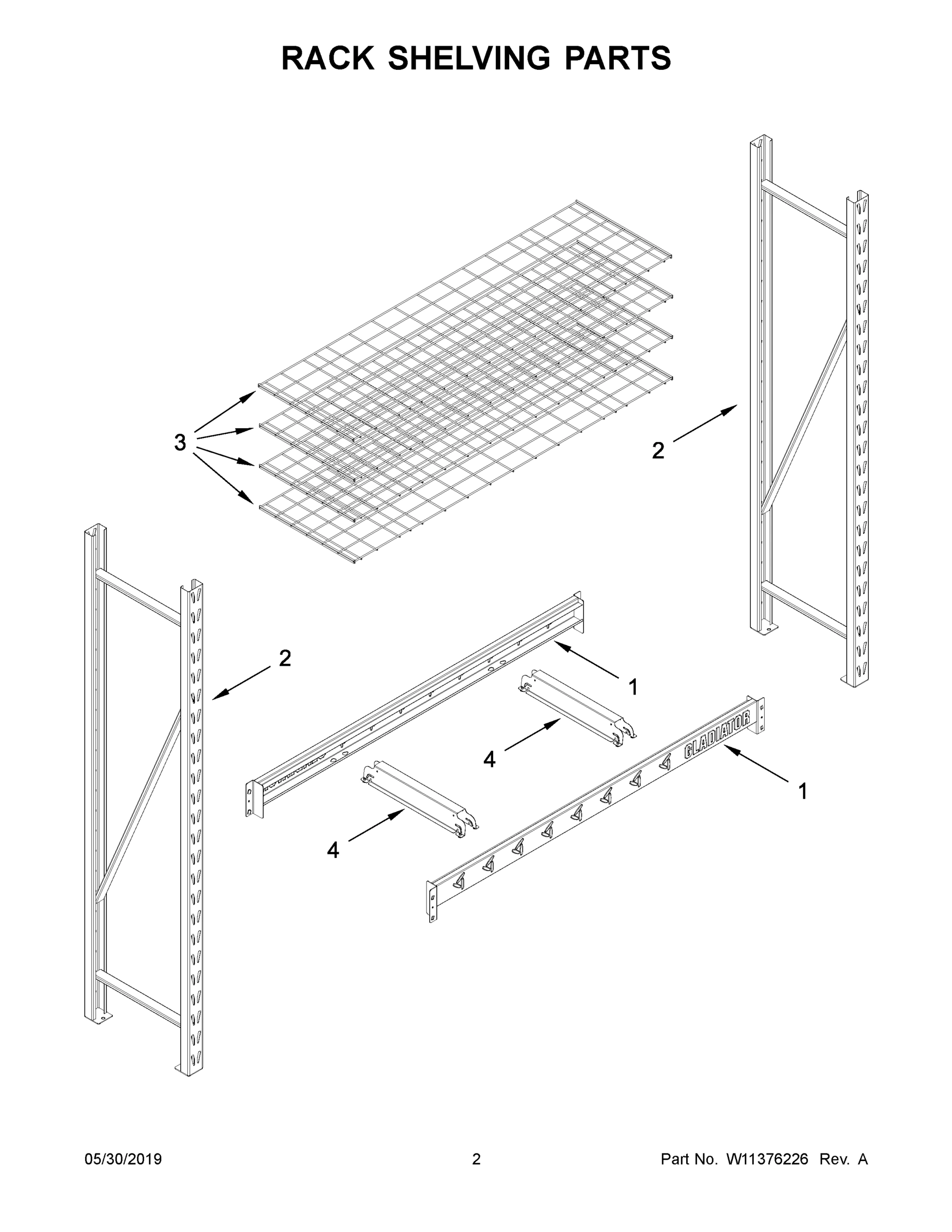 02 - RACK SHELVING PARTS