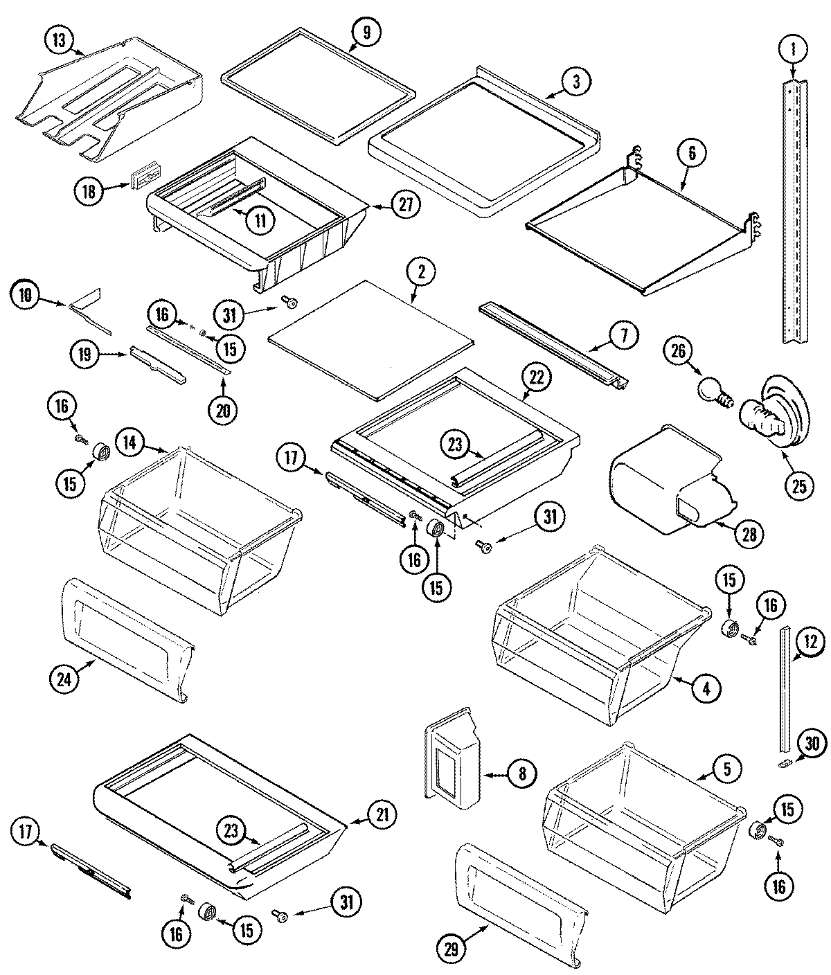 09 - SHELVES & ACCESSORIES