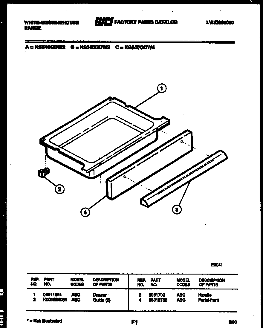 05 - DRAWER PARTS