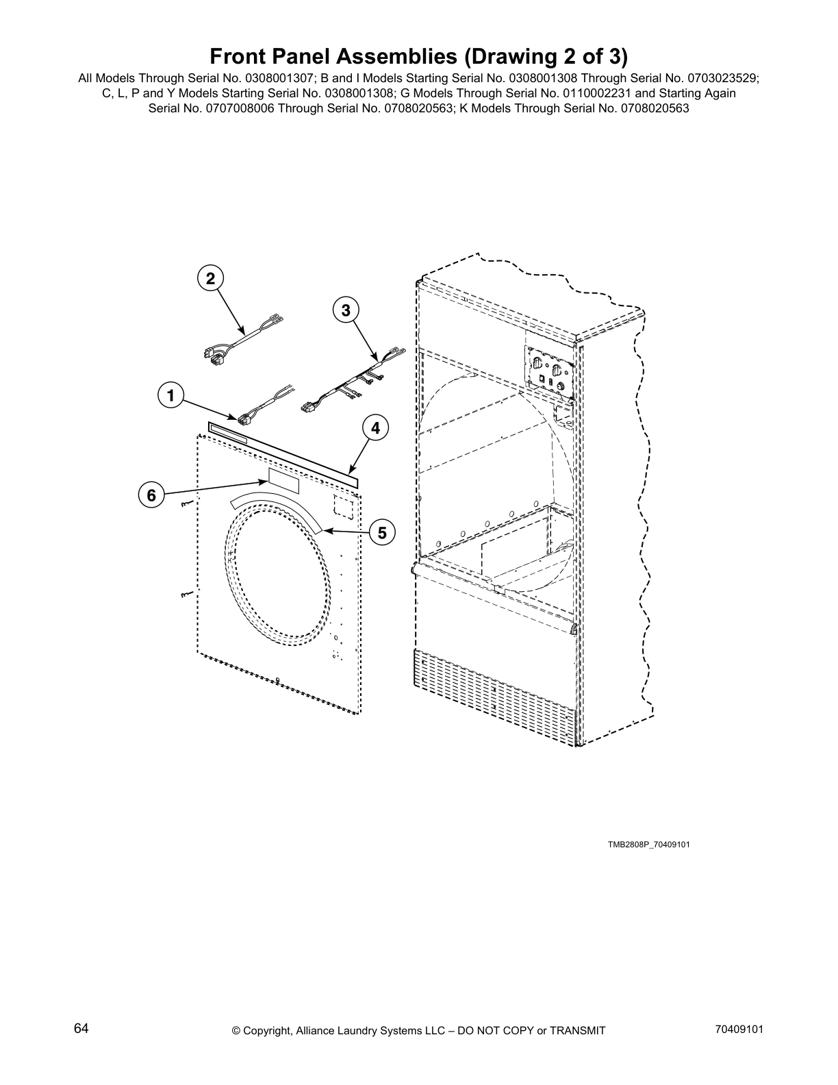 Front Panel Assemblies (Drawing 2 of 3)
