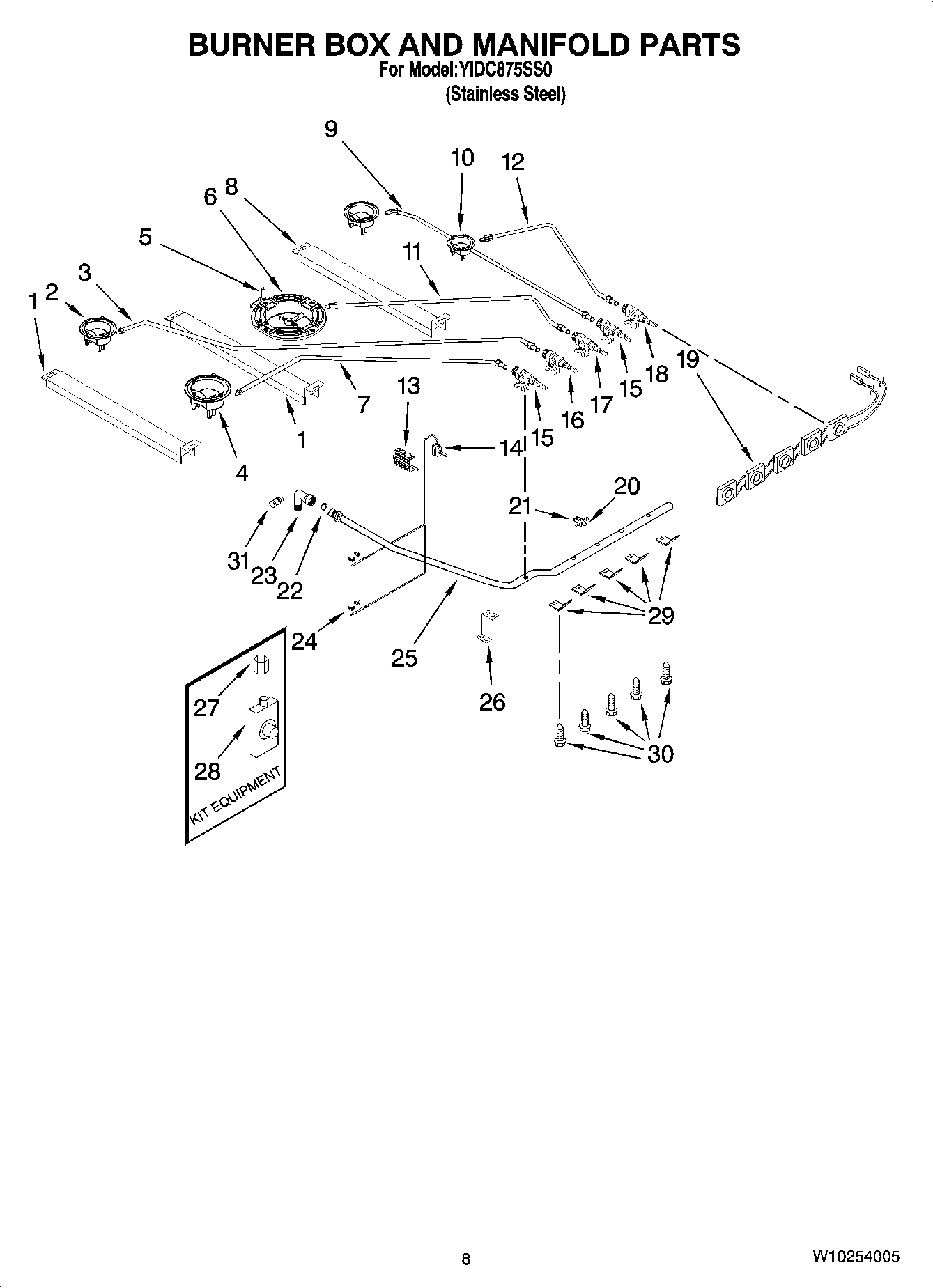 07 - BURNER BOX AND MANIFOLD PARTS