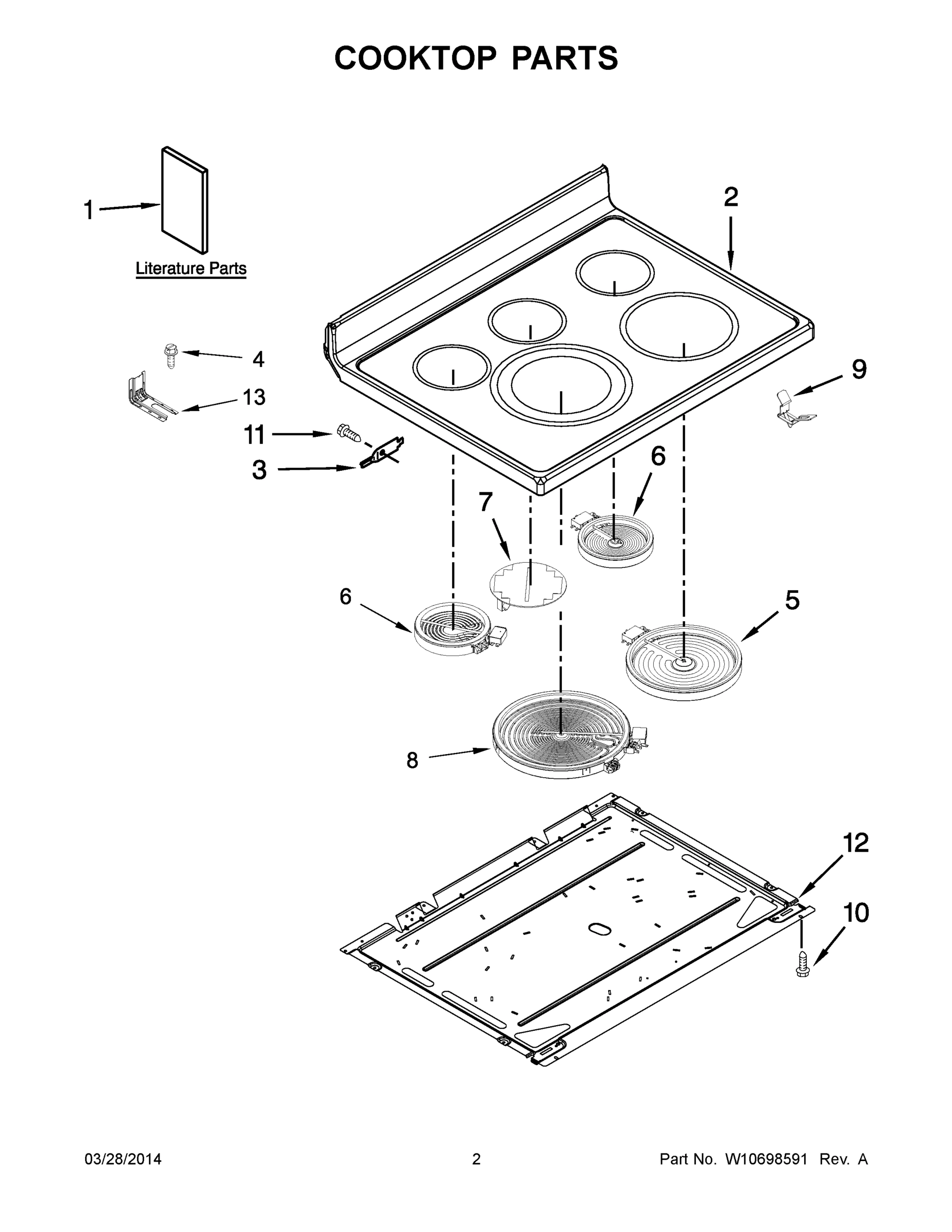 02 - COOKTOP PARTS