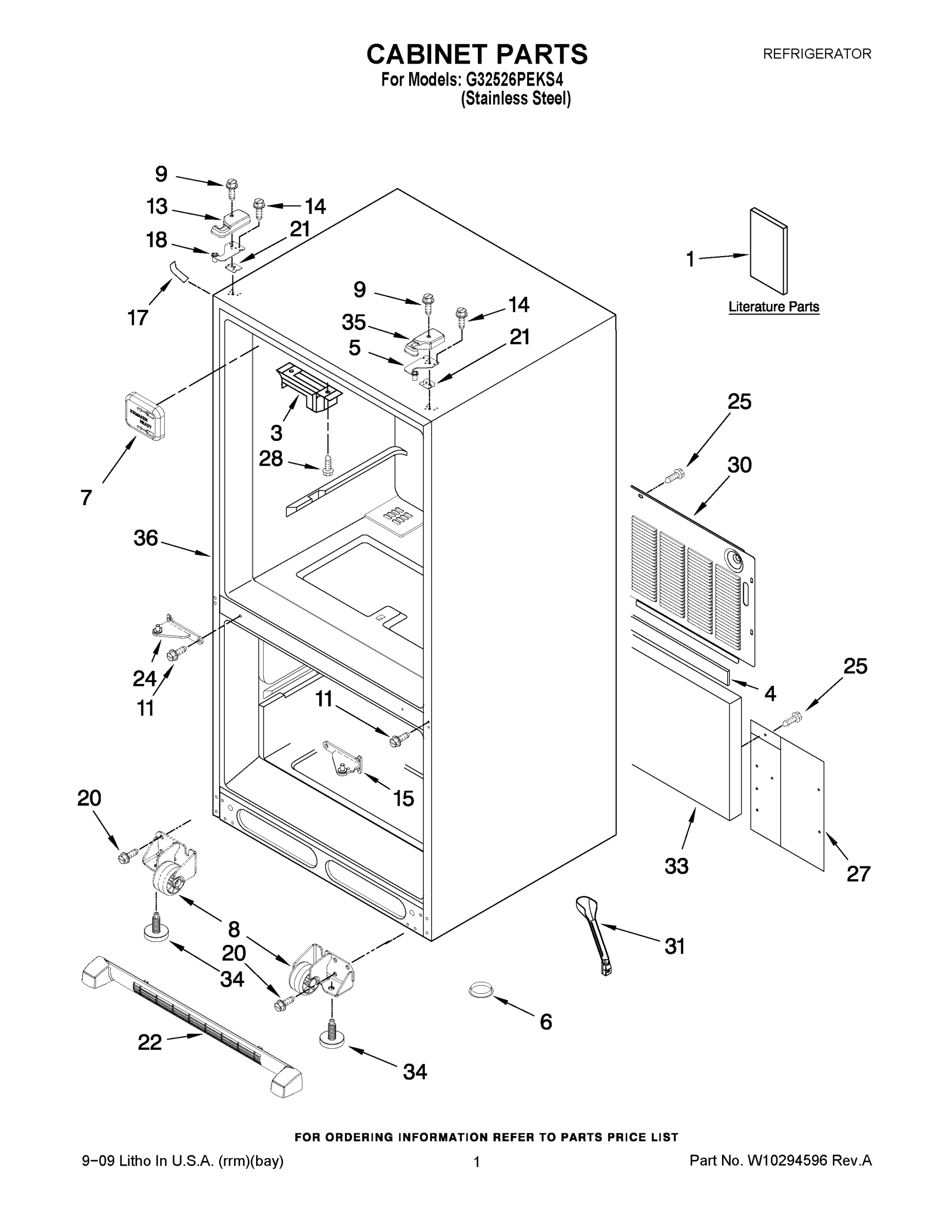 01 - CABINET PARTS